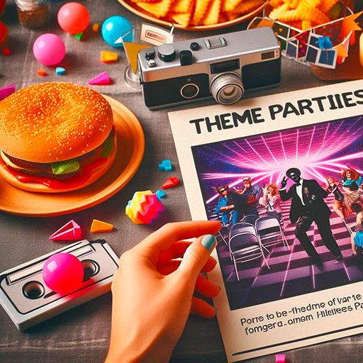 thematische mottopartys – der raum könnte für private mottopartys wie 80er jahre abende, halloween partys oder retro partys angeboten werden.